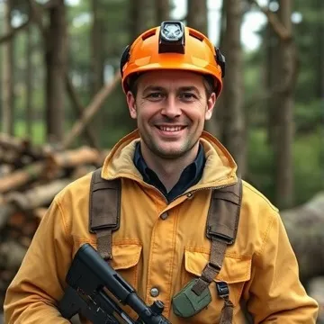 Skogsarbetare utför skogsvård, avverkning och plantering. Exempelvis röjer de sly, fäller träd och planterar nya plantor. Arb...