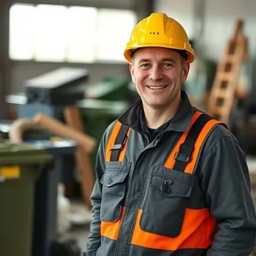 Hanterar avfall och återvinningsmaterial. Tömmer sopkärl, sorterar material och transporterar det till återvinningsanläggning...